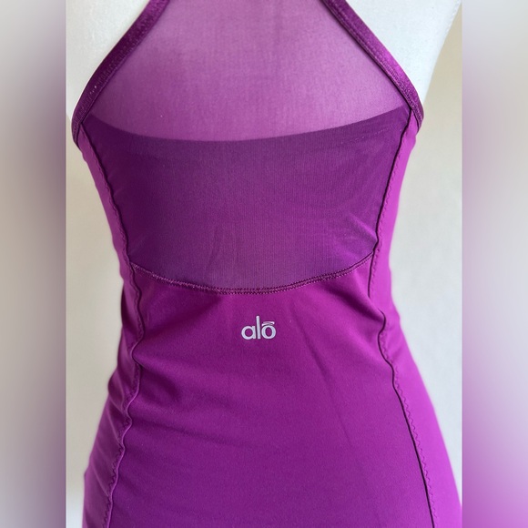 ALO Yoga Sheer Racerback Purple Tank Top EUC - Picture 2 of 8